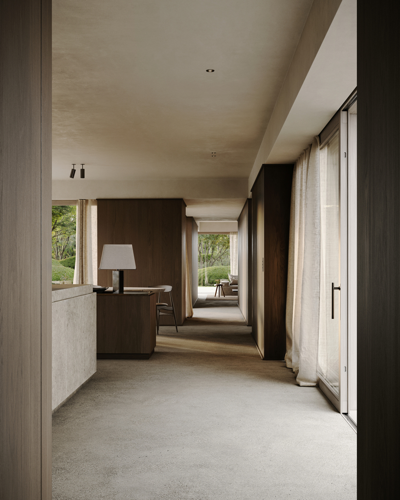 yama architects' house wa perches two elongated volumes on stone plinth in belgium