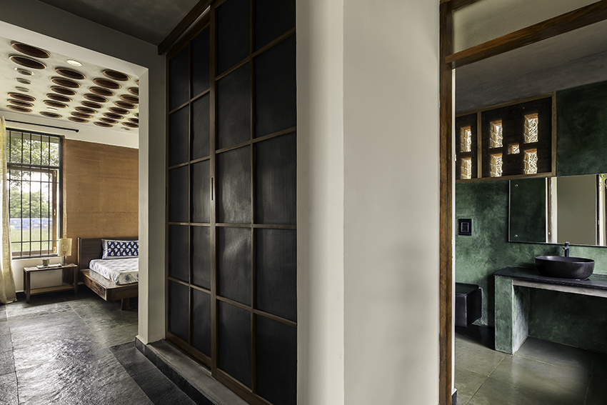 one language two narratives reinterpreting residential design for family and guests in auroville 9