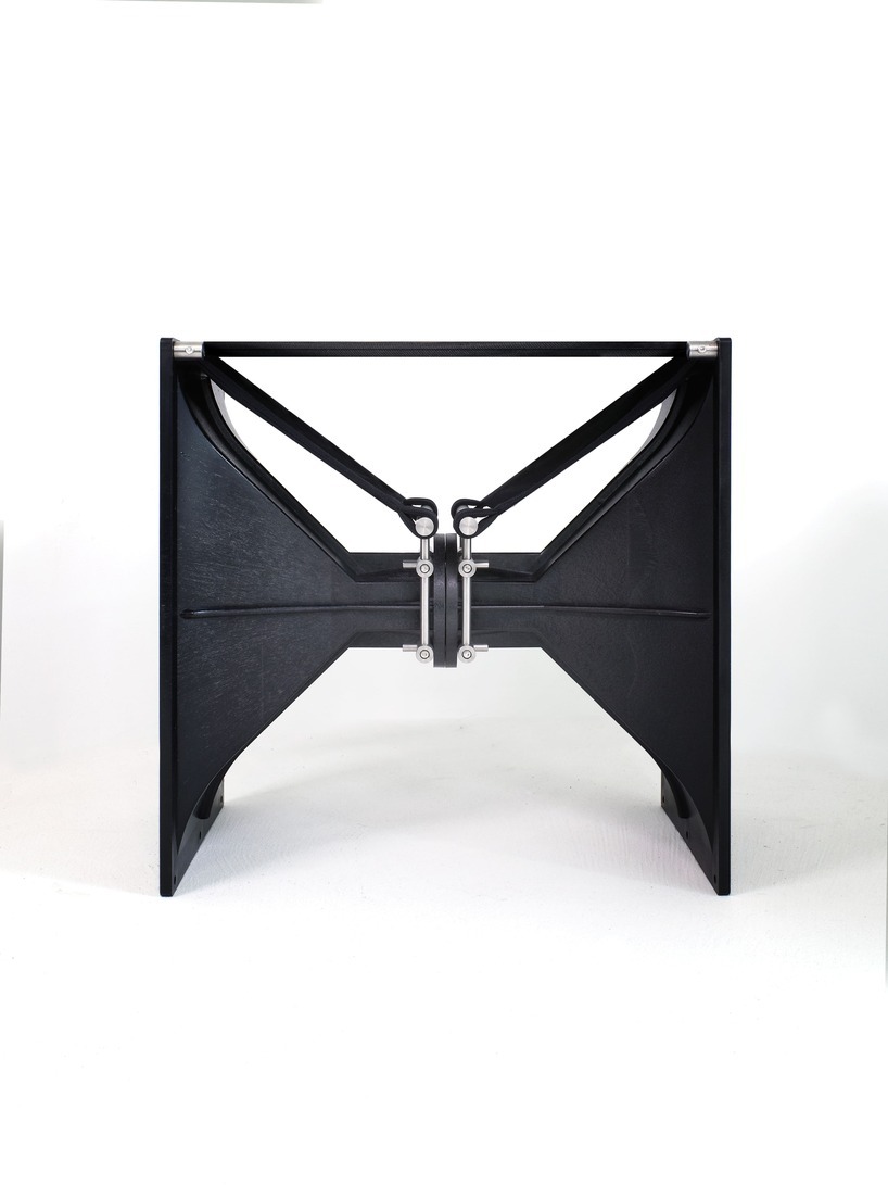 horn series by juyong shim turns discarded speaker components into sculptural furniture