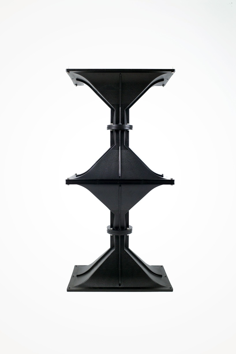 horn series by juyong shim turns discarded speaker components into sculptural furniture