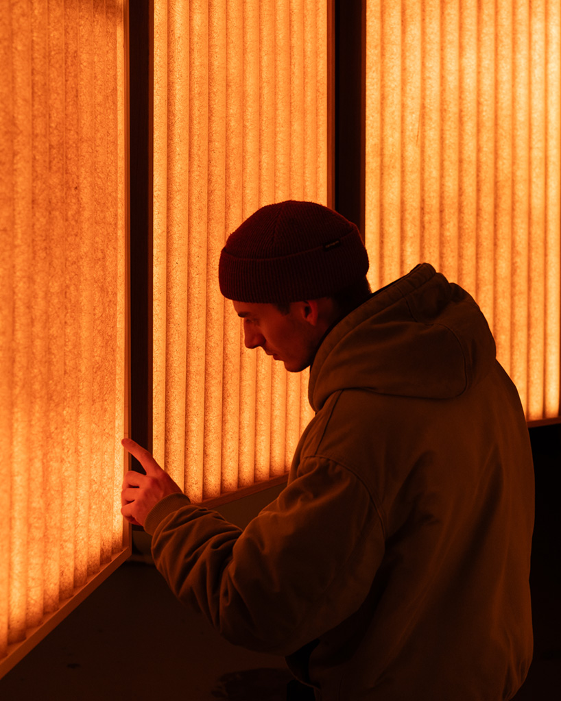 reclaimed corrugated fiberglass panels reform as luminous&nbsp;sculpture by heilig objects - 3