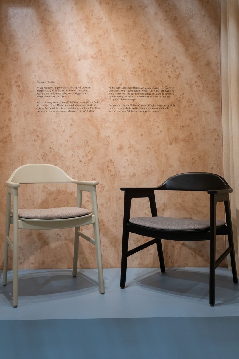 paged furniture resurrects a forgotten polish modernist classic with heritage chair collection