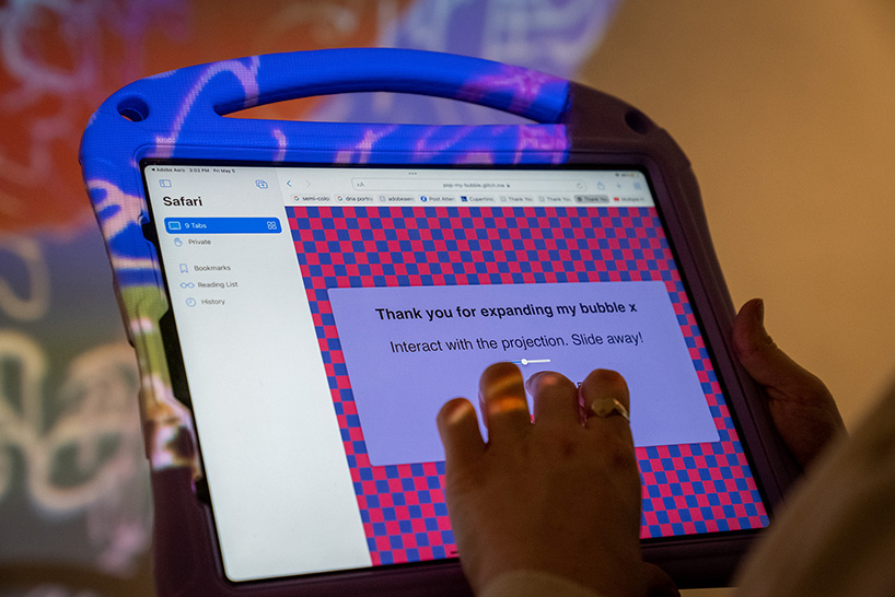 pop my bubble AR installation reveals how algorithms influence cultural visibility