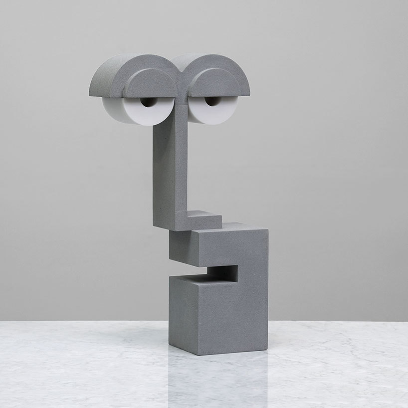 YAWN concrete nightlight sculpts a playful face-like expression - 2