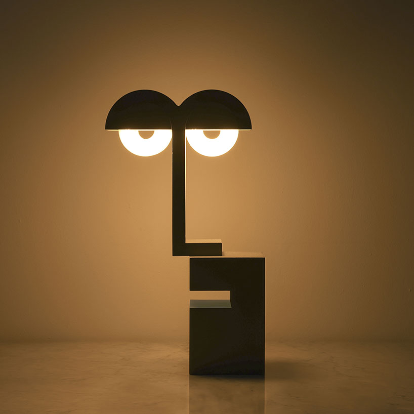 YAWN concrete nightlight sculpts a playful face-like expression - 6