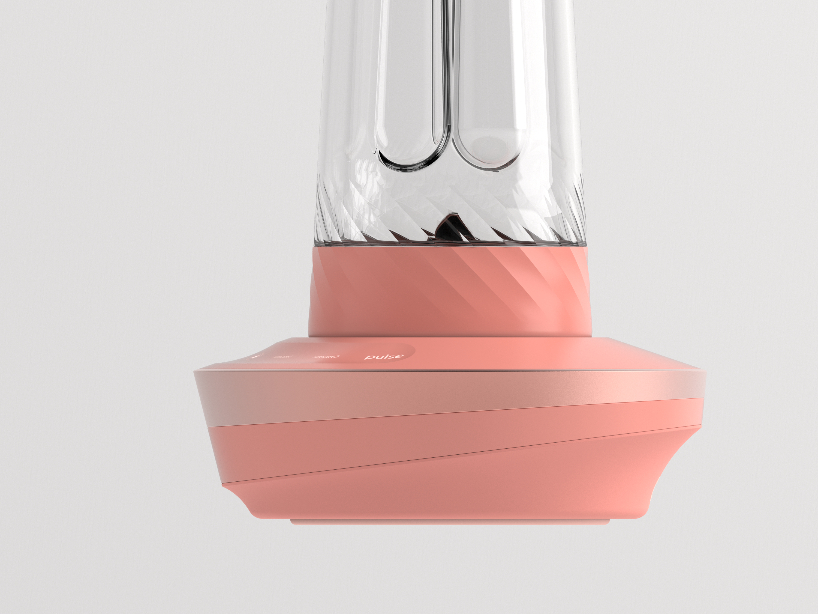 seung keun kim's blender features intuitive swipe controls and a magnetic drive system