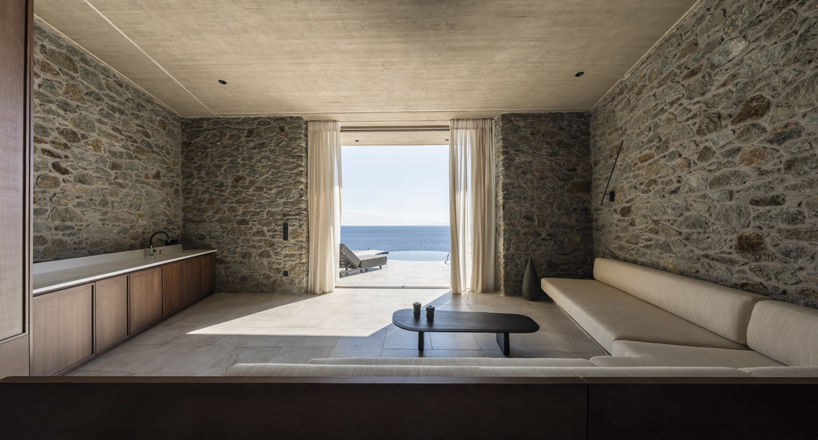 olen resort embeds into greek island slope across three terraced levels - 12