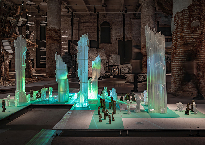 ecoLogicStudio unveils AI system for environmentally responsive urbanism at venice biennale