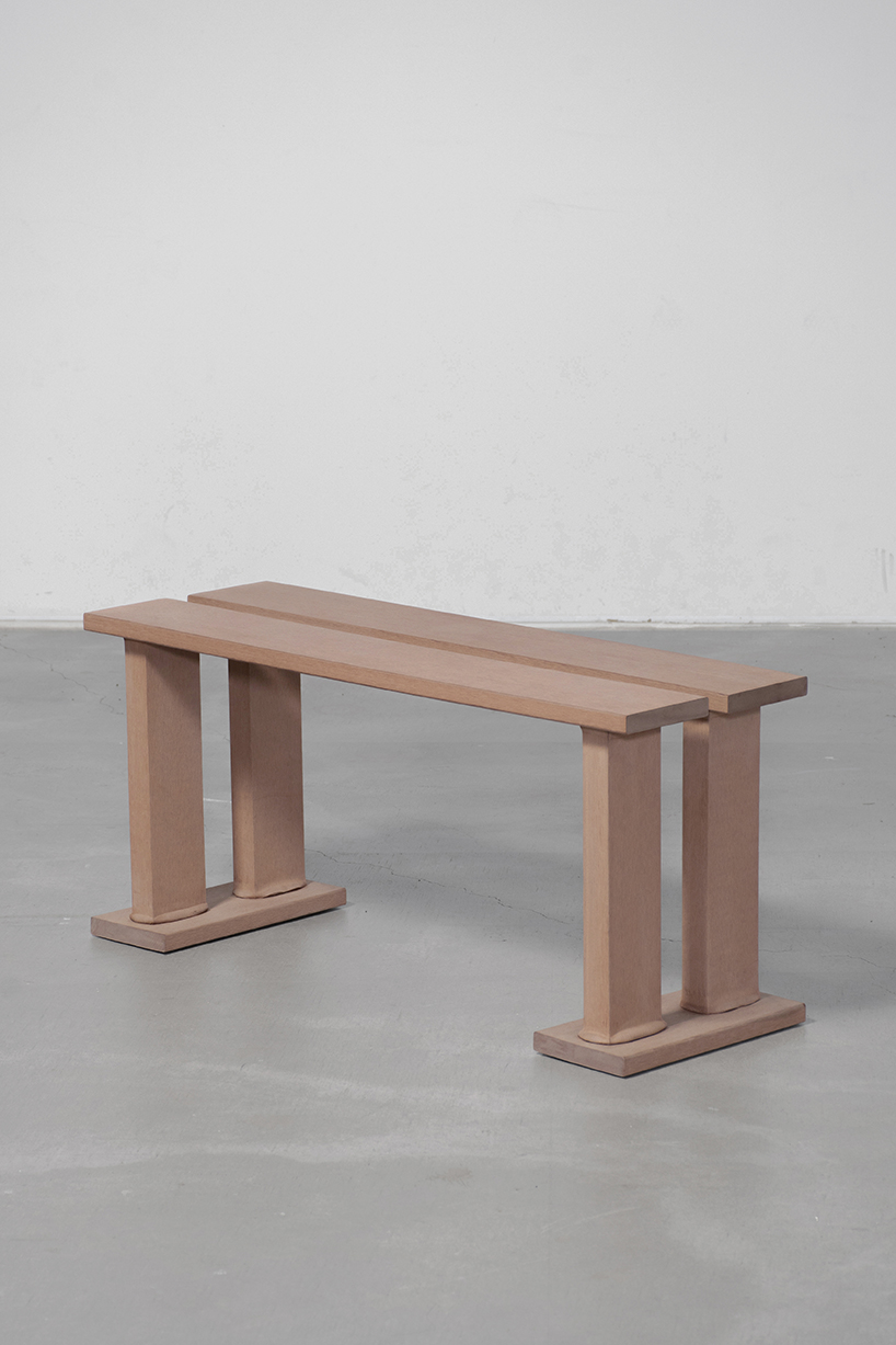 heat-pressed artificial wood melts into organic joints for mocky furniture series - 6