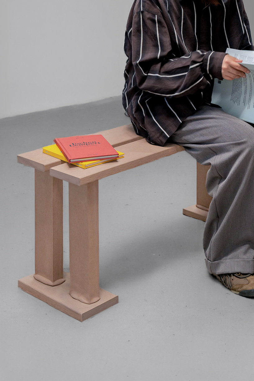 heat-pressed artificial wood melts into organic joints for mocky furniture series - 7