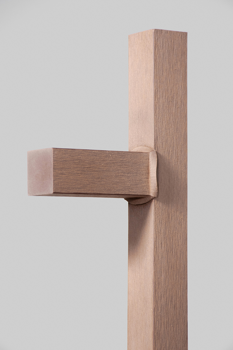 heat-pressed artificial wood melts into organic joints for mocky furniture series - 9