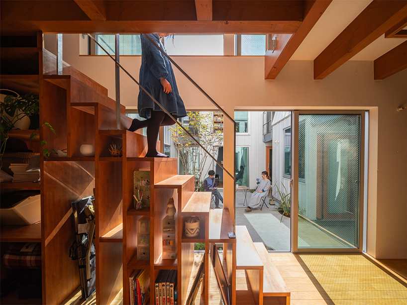 four interconnected volumes enclose courtyard family house in tokyo by takeshi hosaka