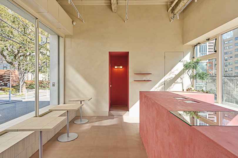 mino ware tiles add texture and color to heys café interior by BREND in osaka