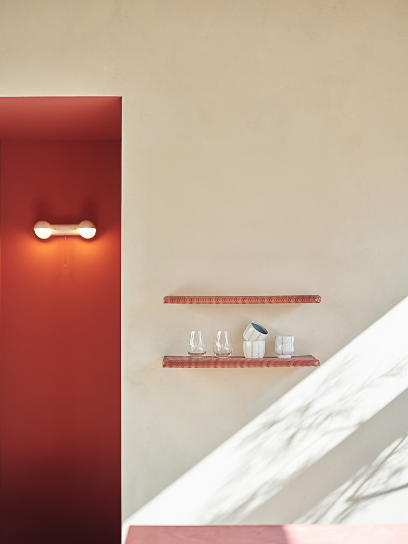 mino ware tiles add texture and color to heys café interior by BREND in osaka