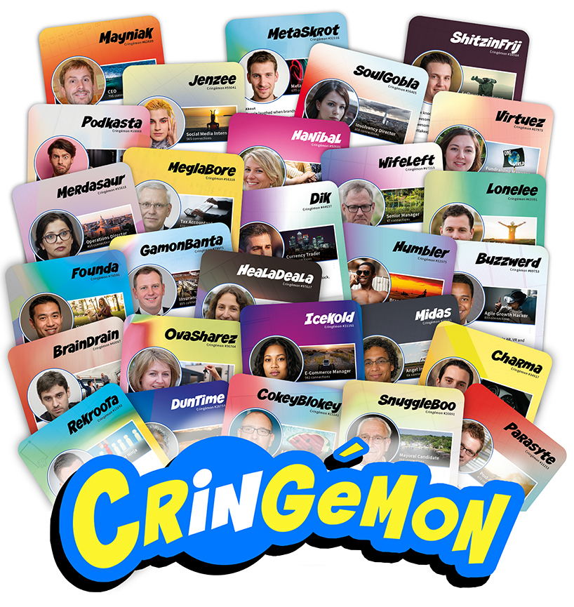 gotta catch 'em all: cringémon turns linkedin personas into pokémon-style collectible cards
