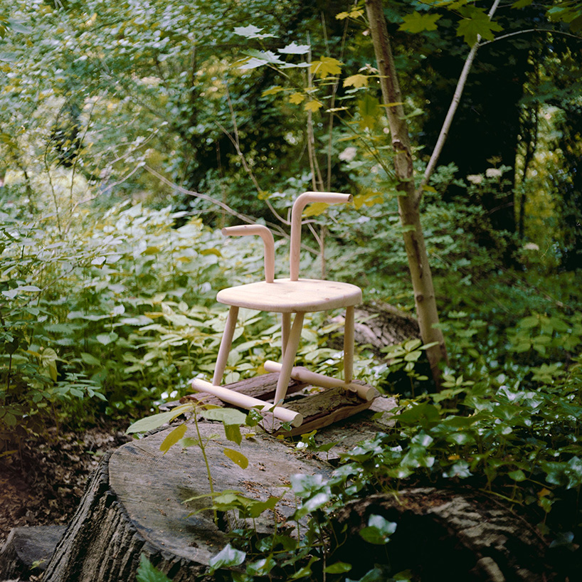 handcrafted from a fallen tree, sati rocking chair reflects on life, death and impermanence