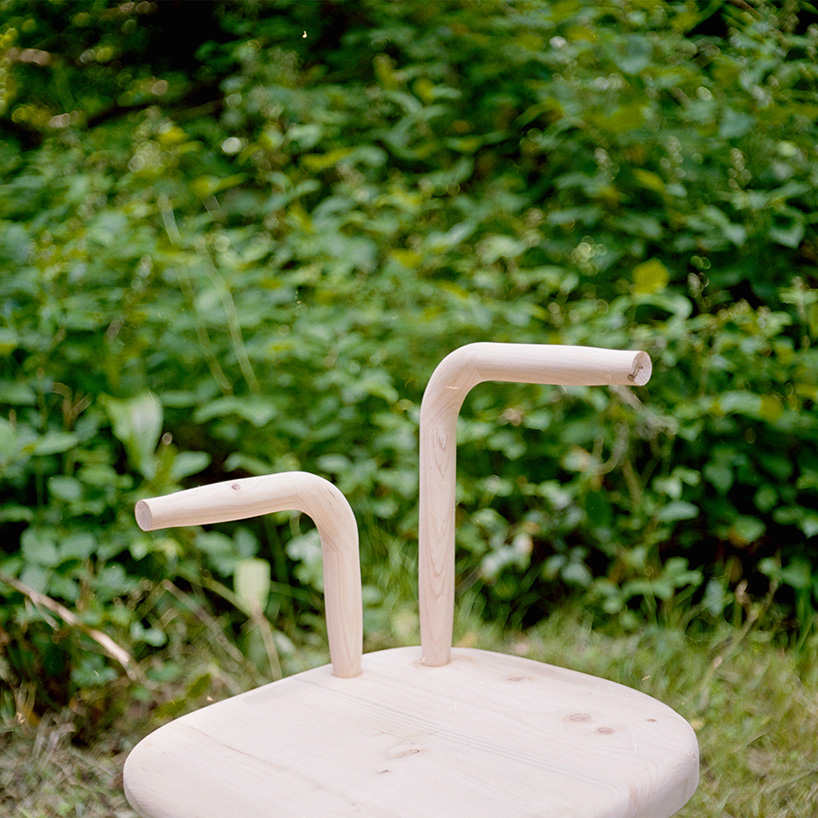 handcrafted from a fallen tree, sati rocking chair reflects on life, death and impermanence