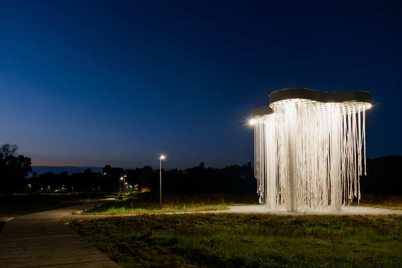 gora architects turns cow pasture into student art park in rural russia
