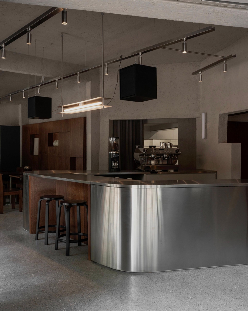 Formant Studio Lears Brutilist Texture and Local Design at Marne Cafe in Mexico City