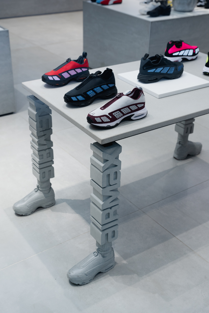 nigel VMU reimagines 90s digital culture with sculptural nike air max table for offspring