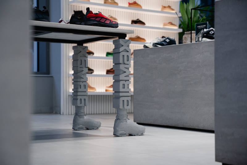 nigel VMU reimagines 90s digital culture with sculptural nike air max table for offspring