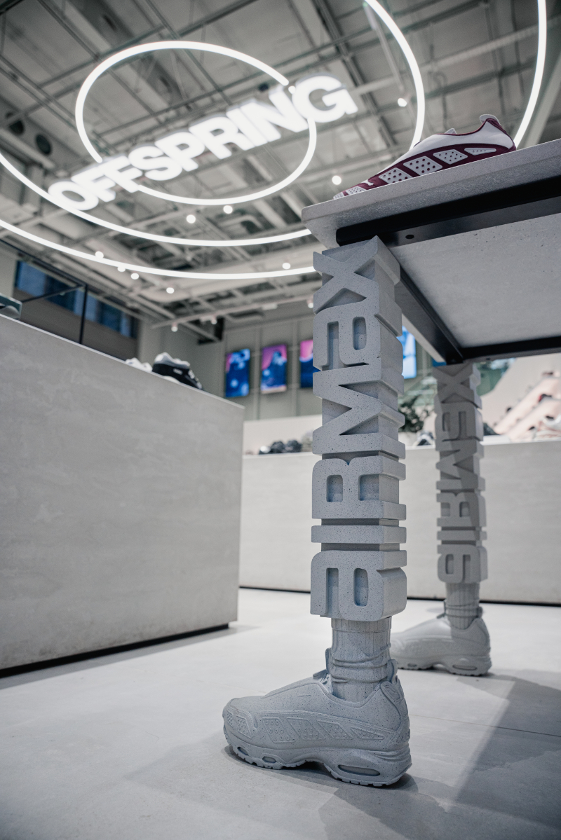 nigel VMU reimagines 90s digital culture with sculptural nike air max table for offspring