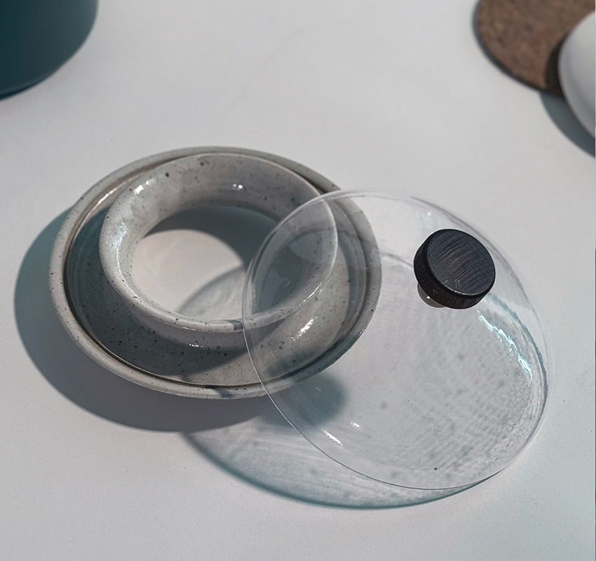 bindu domestic tools made of reused cork and clay reinterpret indigenous practices