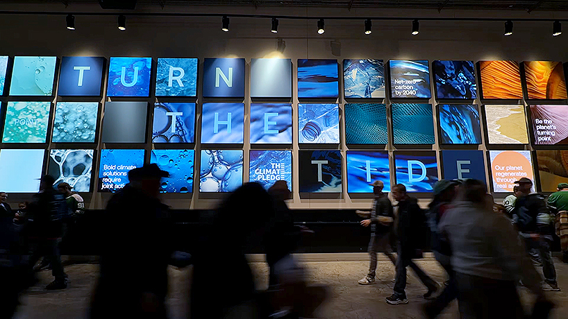 400-foot installation turns climate pledge arena into a living environmental interface - 1