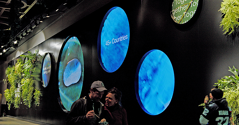 400-foot installation turns climate pledge arena into a living environmental interface - 5