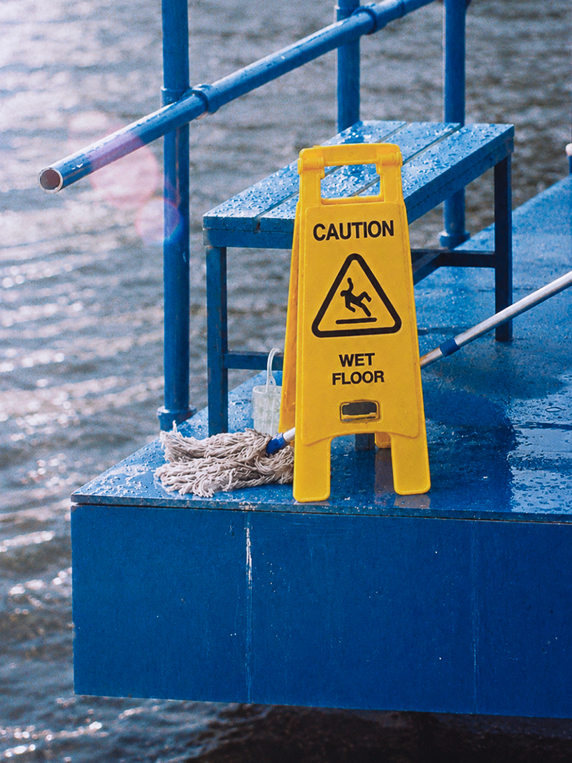 an endless act of cleaning unfolds on a floating platform in berlin - 5