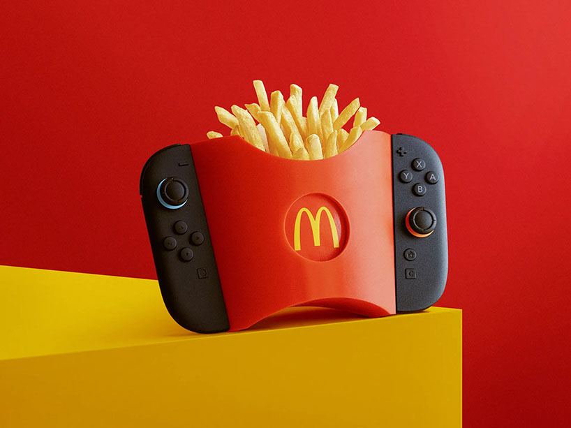 3D printed fries holder accessory for nintendo switch 2 makes mid-game snacking easy