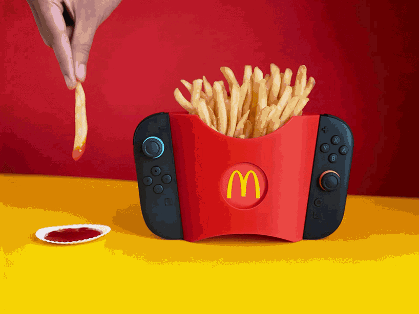 3D printed fries holder accessory for nintendo switch 2 makes mid-game snacking easy