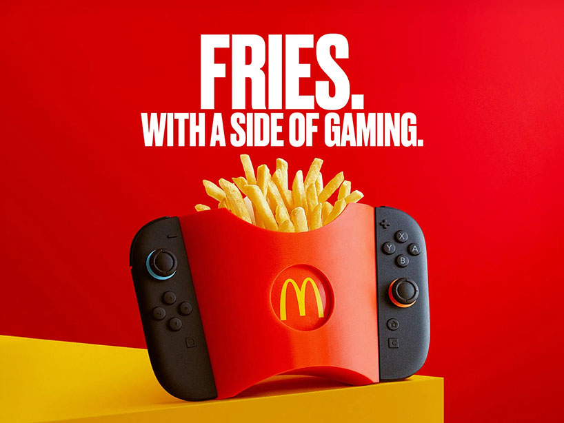 3D printed fries holder accessory for nintendo switch 2 makes mid-game snacking easy