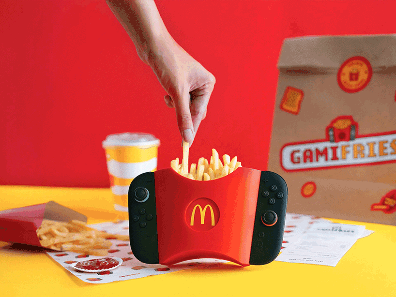 3D printed fries holder accessory for nintendo switch 2 makes mid-game snacking easy