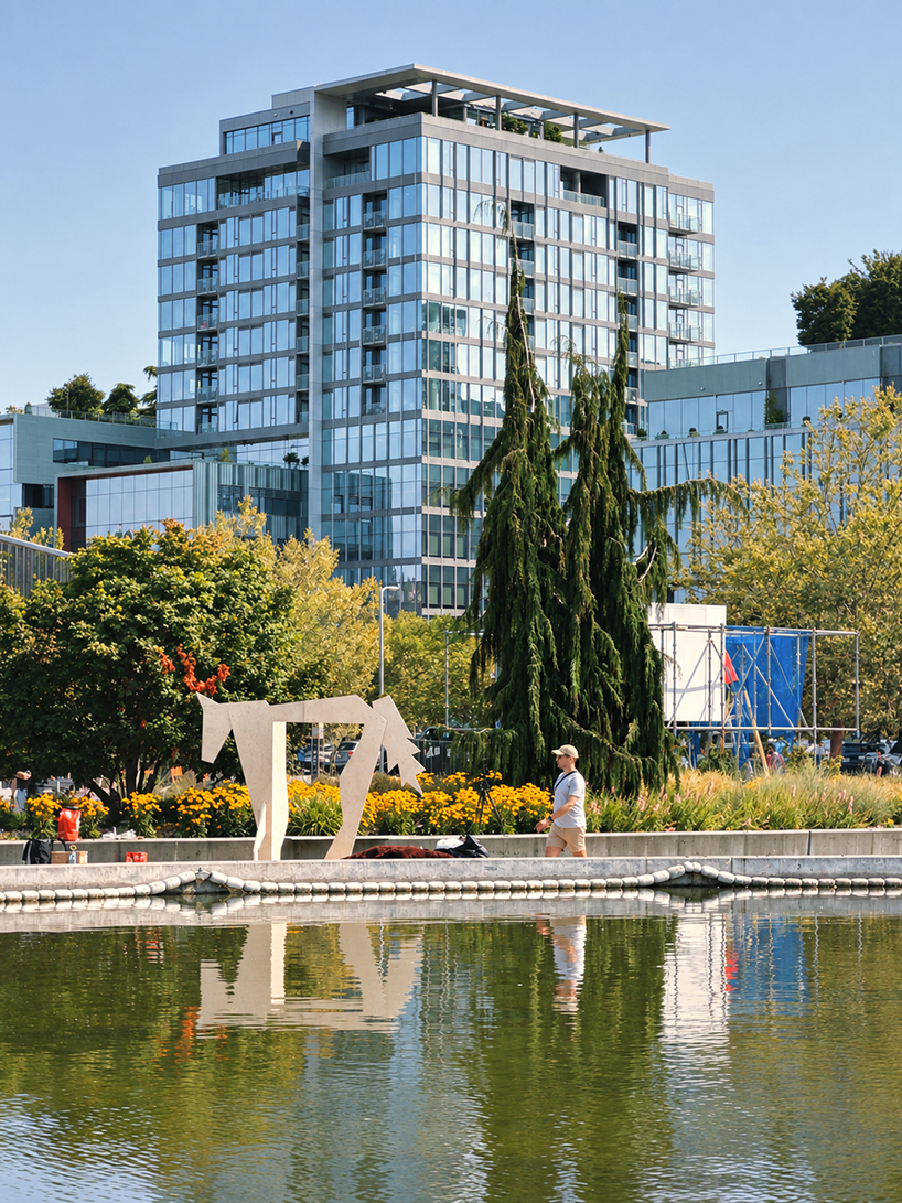 plywood horse doubles turn monument into public playground in seattle - 3