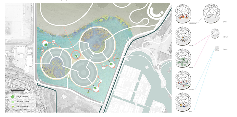 Waterscape con diseño de agua paisaje futurista 11