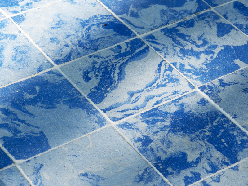 biomaterial tiles by fahrenheit 180 reimagine lisbon's azulejos with oyster shells and seaweed