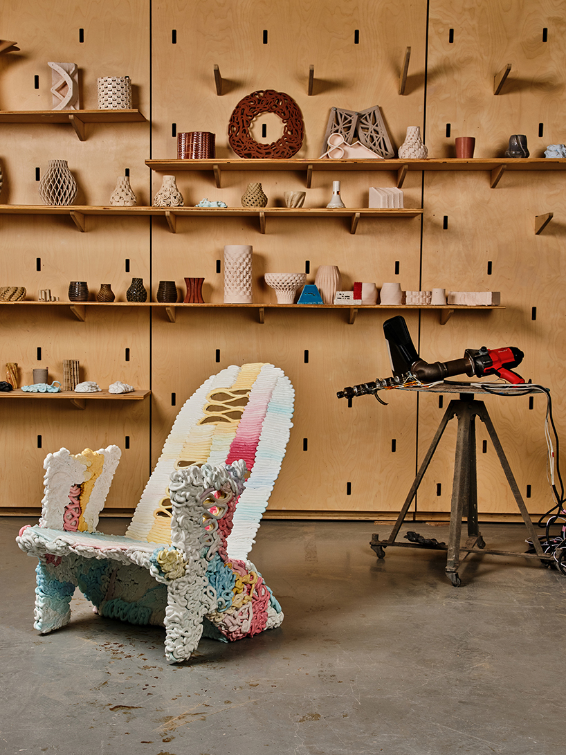 plastic reimagined transforms campus waste into vibrant chairs at atlanta contemporary