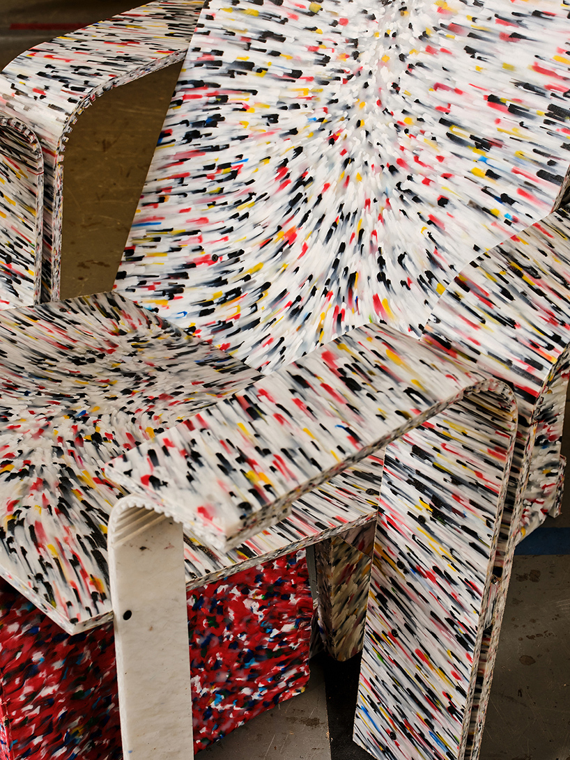 plastic reimagined transforms campus waste into vibrant chairs at atlanta contemporary