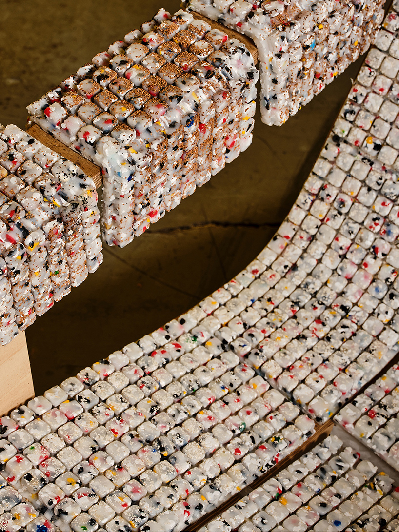 plastic reimagined transforms campus waste into vibrant chairs at atlanta contemporary