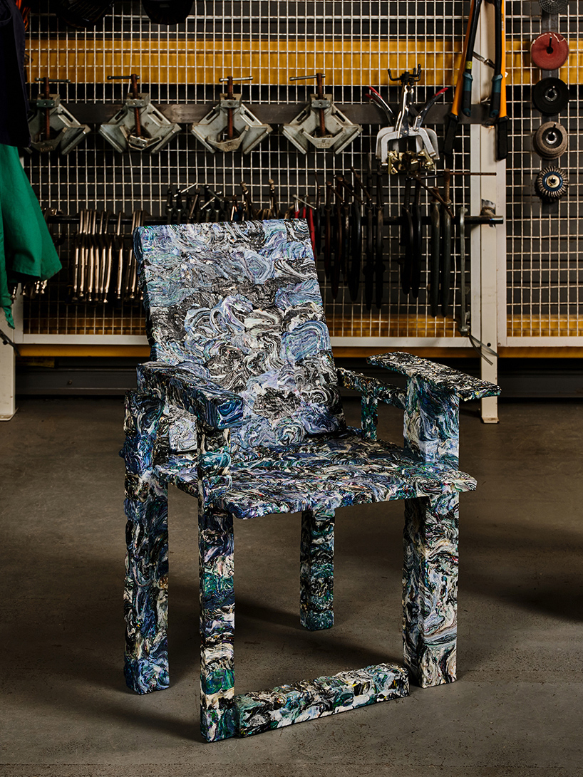 plastic reimagined transforms campus waste into vibrant chairs at atlanta contemporary