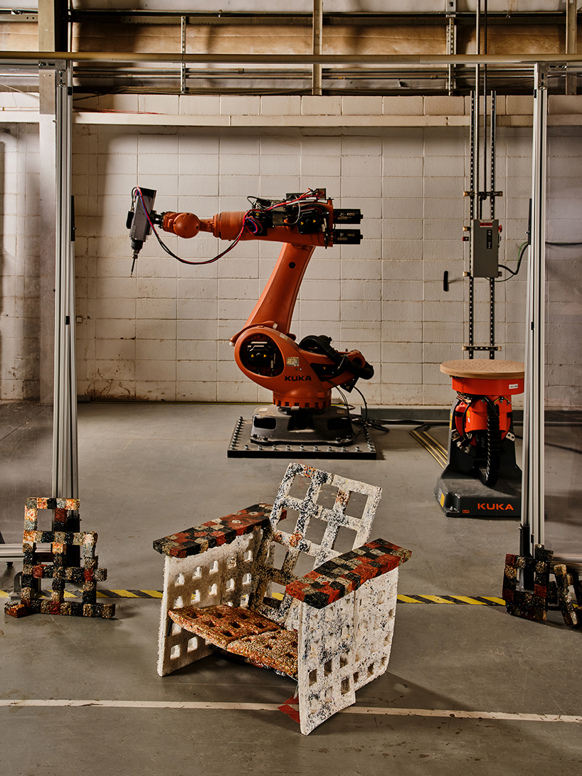 plastic reimagined transforms campus waste into vibrant chairs at atlanta contemporary