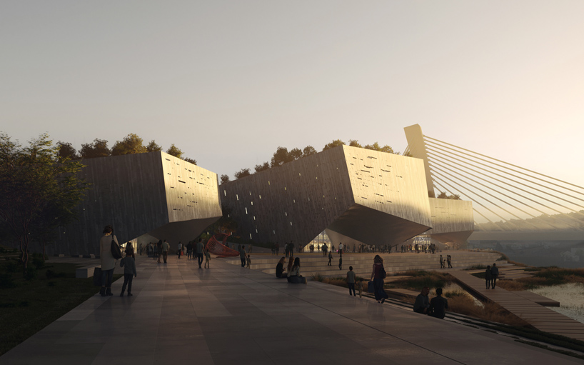 Stone River and Art New Museum District Revhape Podgoricas Riverside 4