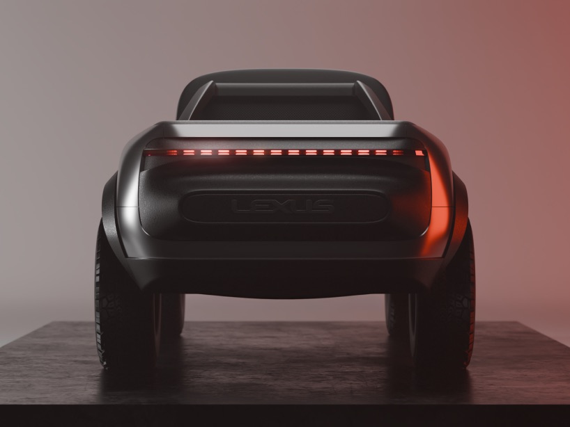 Seabrook Studio visualiza el concepto de camión Lexus con curvas de grabado y una postura elevada