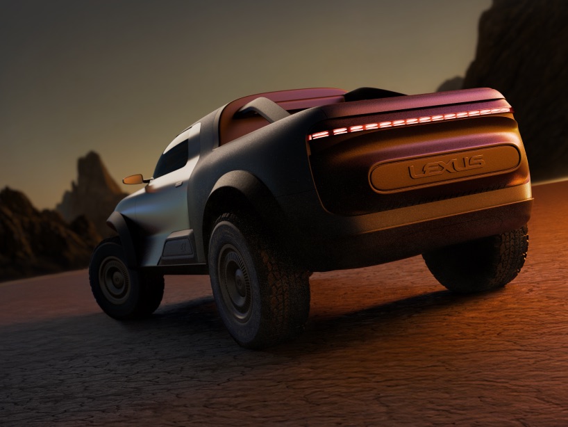 seabrook studio envisions lexus ex truck concept with sculpted curves and elevated stance