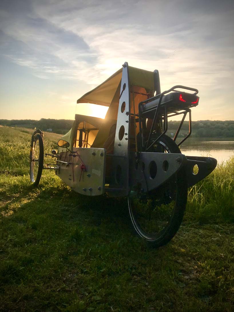 Motofocker Velocar combina bicicleta y automóvil en híbrido eléctrico humano de tres ruedas