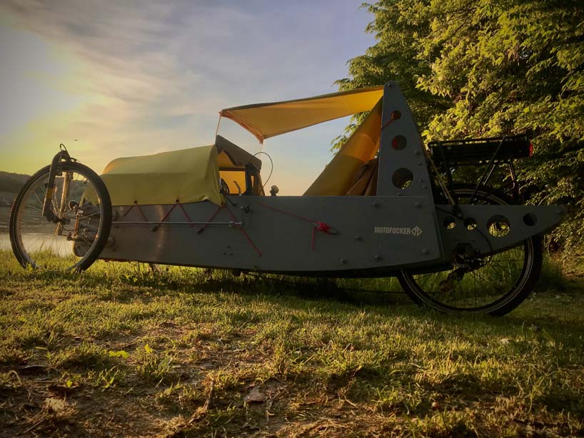 Motofocker Velocar combina bicicleta y automóvil en híbrido eléctrico humano de tres ruedas