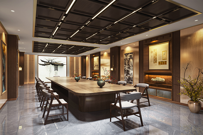 copper and glass frame beijing cultural hub for mammoth ivory carving by chuxin tuoyuan