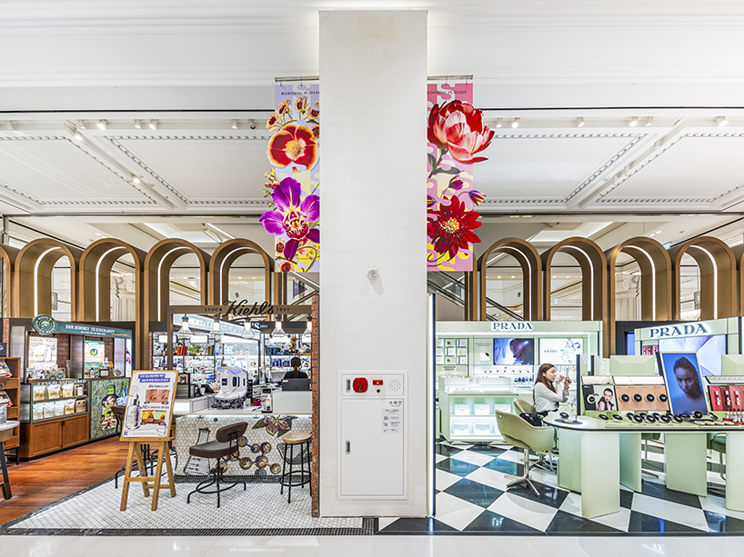 AI-driven floral graphics visualize seasonal retail campaign for south korean department store