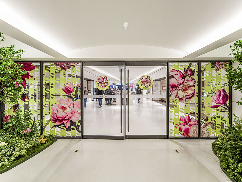 AI-driven floral graphics visualize seasonal retail campaign for south korean department store